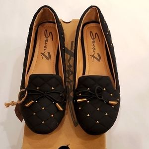 Black Studded Flats. Size 8 New with tags
